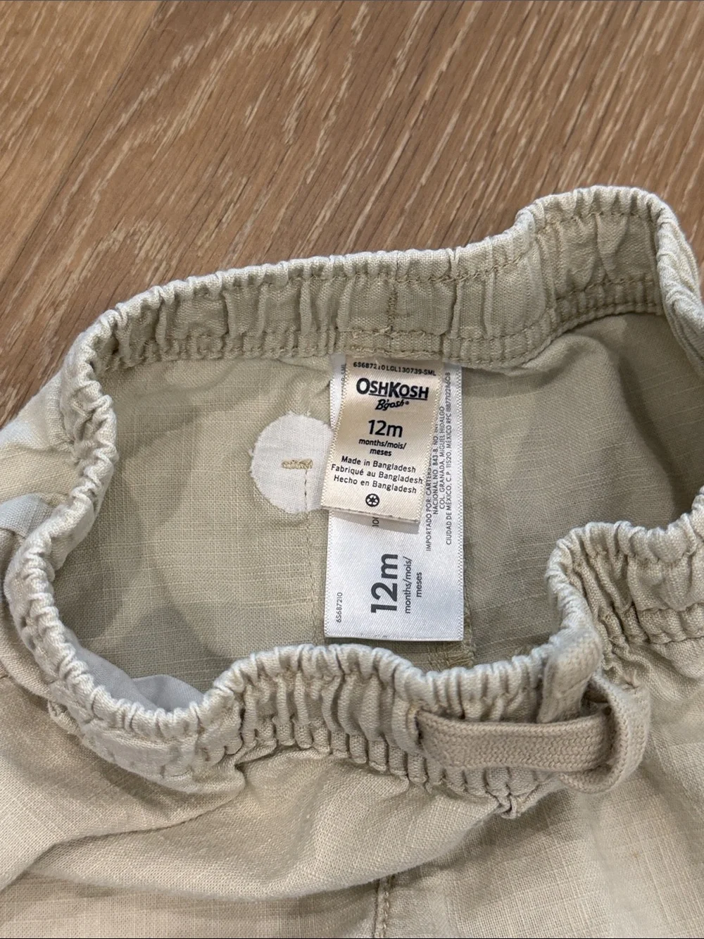 Oshkosh B’gosh Infant/Toddler Light Khaki Shorts
